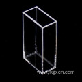 Frit-fused quartz fluorescence cuvette